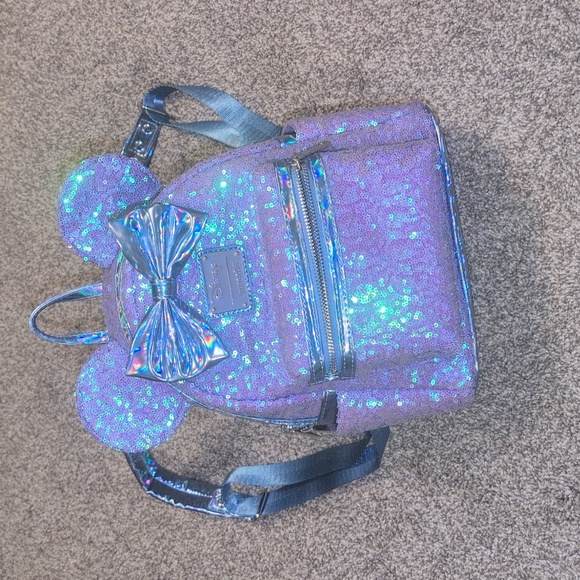 Loungefly Handbags - Disney Iridescent Purple Loungefly Backpack